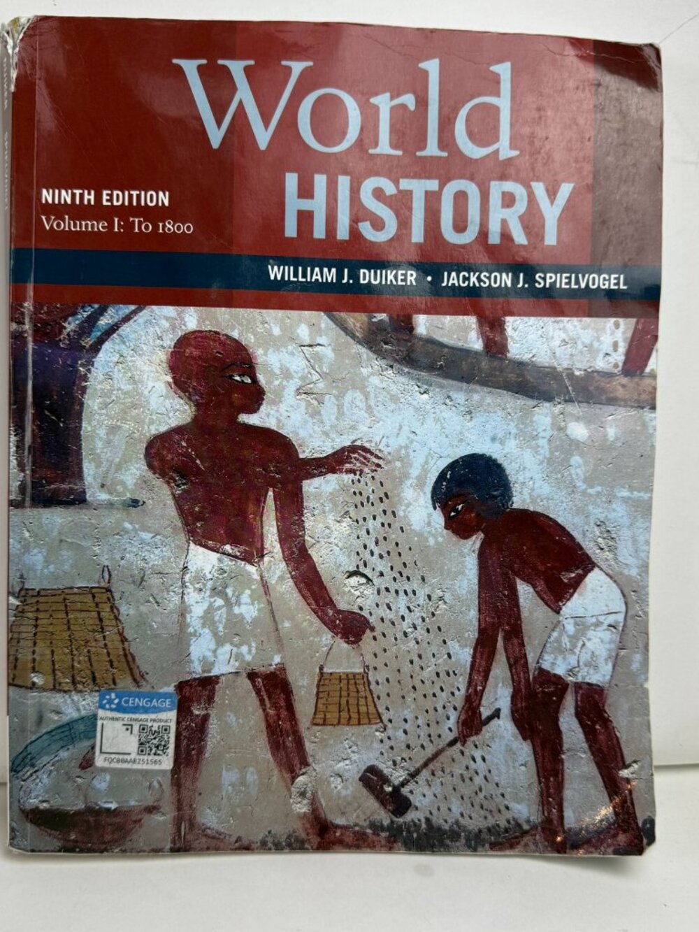 World History Volume 1 To 1800 9th Edition Duiker Spielvogel 9781337401050